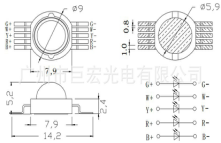 LED燈珠尺寸圖